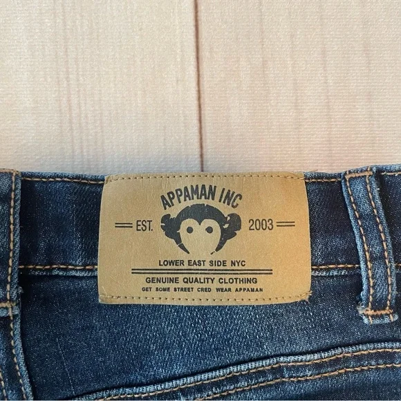 Appaman Medium Wash Slim Leg Jeans Boys Toddler 2T Blue Denim Adjustable Waist - Picture 8 of 15